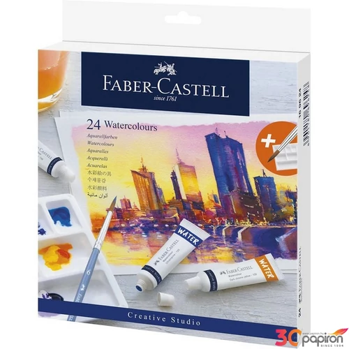 Faber Castell vízfesték 24 db-os tubusos