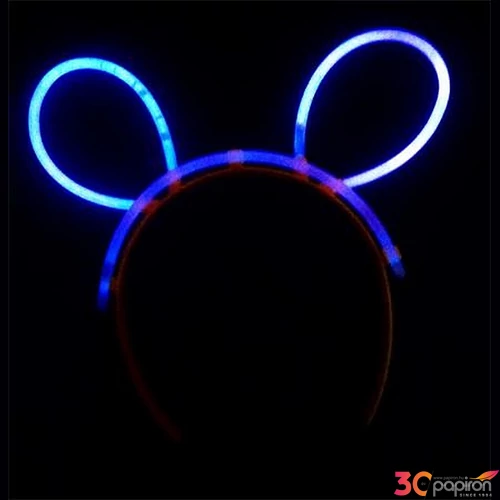 Fejpánt sötétben világító műanyag neon színek