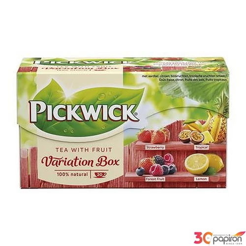 Fekete tea 20x1,5g PICKWICK Variációk eper trópusi gyümölcs erdei gyümölcs
