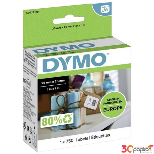 Feliratozó szalag Dymo 25x25mm DYMO S0929120 Etikettnyomtatókhoz etikettek