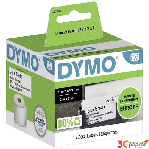 Feliratozó szalag Dymo 51x89mm DYMO S0929100 Etikettnyomtatókhoz etikettek
