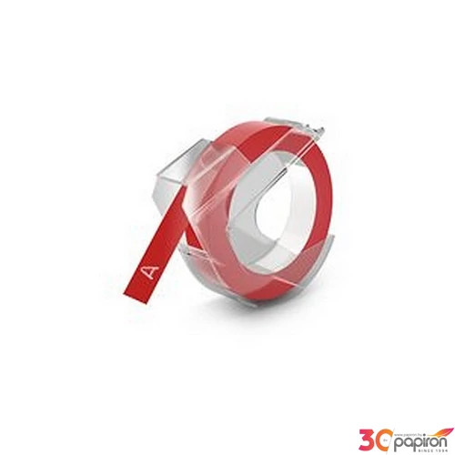 Feliratozó szalag Dymo 9mmx3m DYMO 898150/S0720220 piros-fehér Feliratozógéphez szalagok