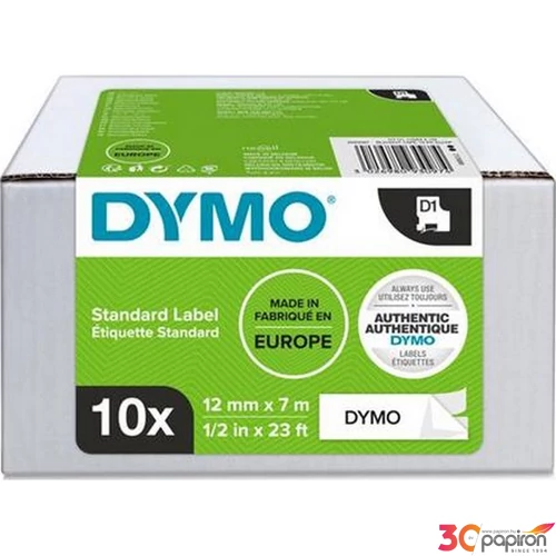 Feliratozógép szalag készlet 12mmx7m, DYMO fehér-fekete GD2093097