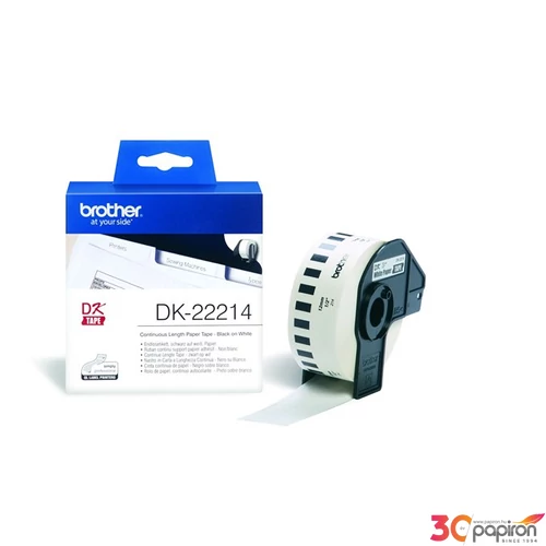 Feliratozógép szalag Brother BROTHER DK-22214 12mmx30,48m Etikettnyomtatókhoz etikettek