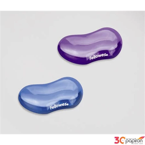 CsukLótámasz Fellowes Crystals Gel™ géltöltésű mini kék FELLOWES 91177-72 ergonómikus kialakítás