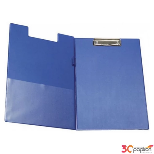 Felírótábla A4 Q Connect fedeles PVC zsebbel tolltartóval kék 