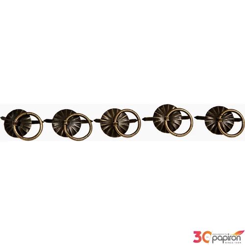 Fém Milton kapocs kerek 20x19mm - 5db csomag