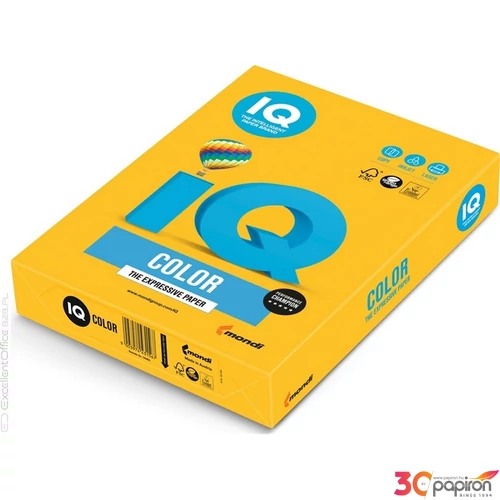 Színes másolópapír A/4 IQ SY40 intenzív napsárga 80gr 500ív/csomag