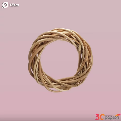 Koszorú vesszőnatúr 15cm db-os