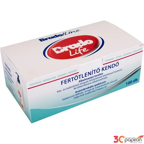 Fertőtlenítő kendő 100db BRADOLIFE