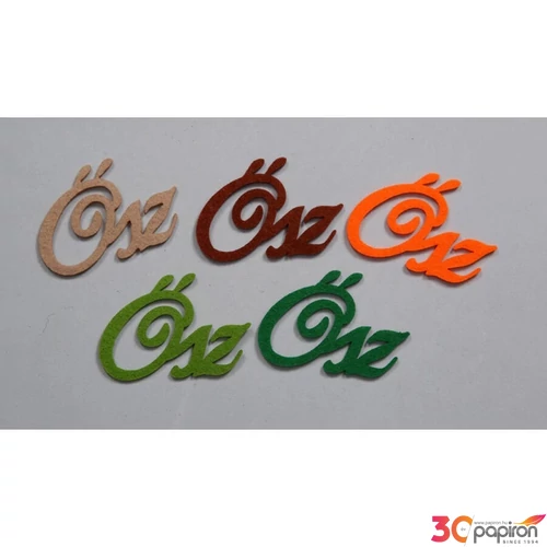 Filc felirat Ősz kb. 6,5cm 5db/cs, vegyes