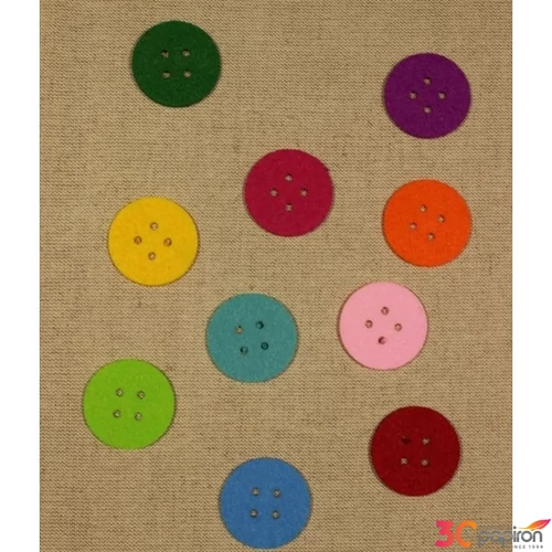 Filcfigura - Fa gomb alakú filcfigurA4cm / (10db/cs)