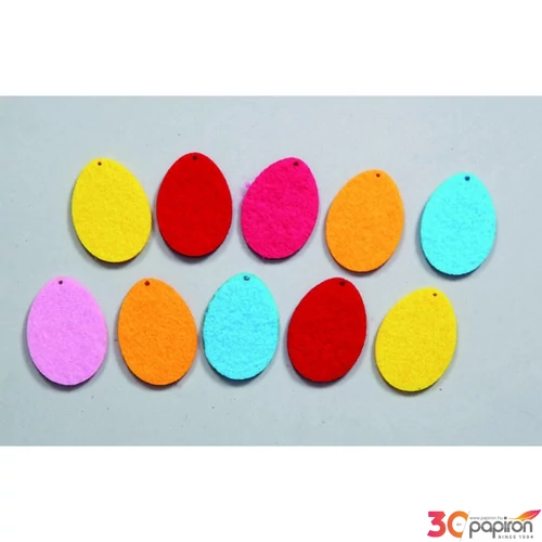 Filcfigura - mini tojás kb. 3,5cm- 10db csomag