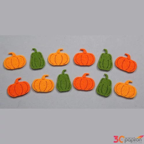 Filcfigura - Mini tök, vegyes (12db/cs)