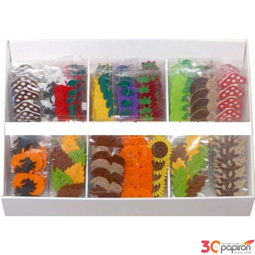 Filcfigura - vegyes csomag ősz-halloween 100 csomag