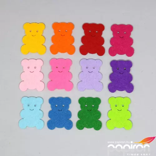 Filcfigura -maci mini 12 különböző színben