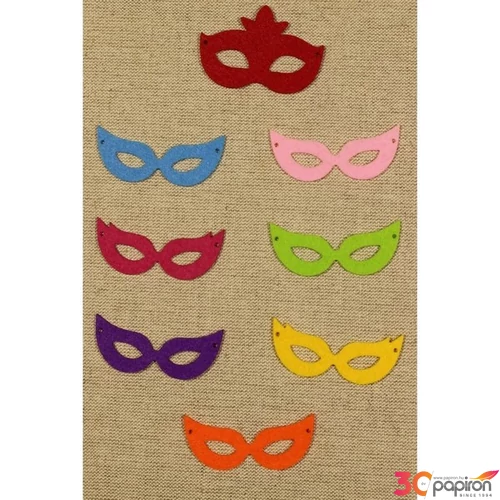 Filcfigura Álarc vegyes filcfigura 8db/cs