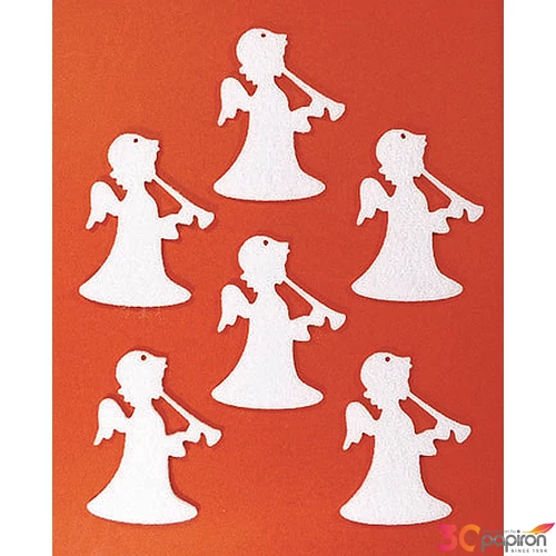 Filcfigura - angyal álló tromb kb. 6cm- 6db csomag