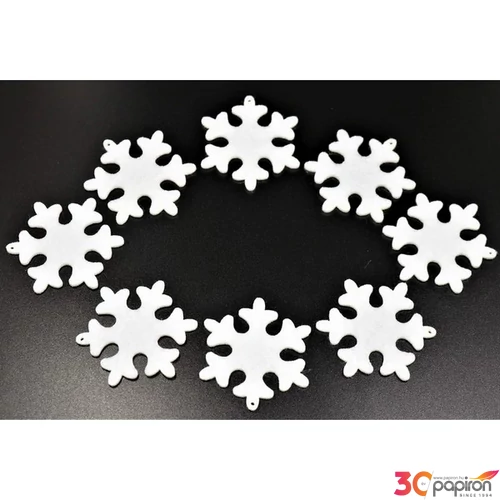 Filcfigura hópehely 8 db/csomag