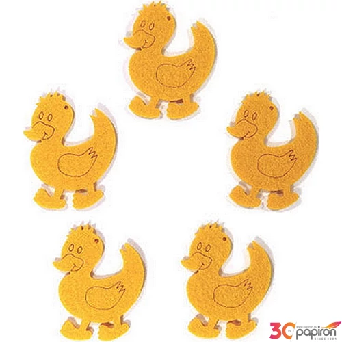 Filcfigura - kacsa kb. 6cm- 5db csomag