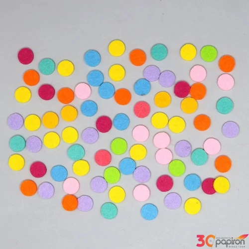 Filcfigura Mini 2. filc pöttyök, körök 