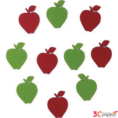Filcfigura - mini alma kb. 3,5cm- 10db csomag