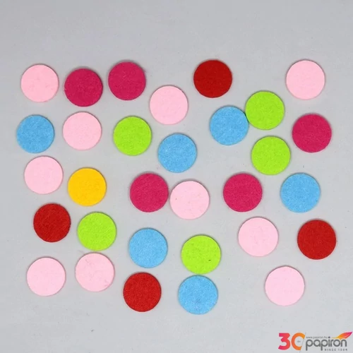 Filcfigura Mini filc pöttyök, körök 