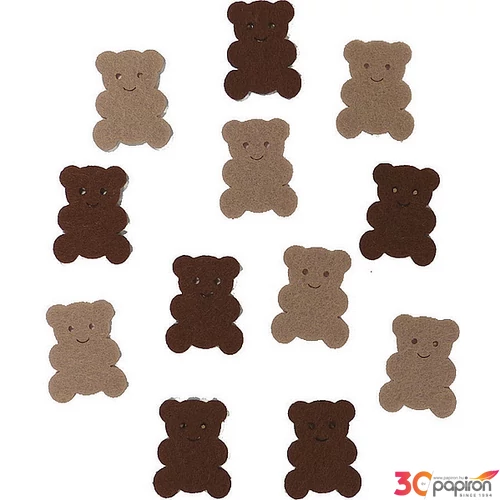 Filcfigura - mini maci kb. 3cm- 12db csomag