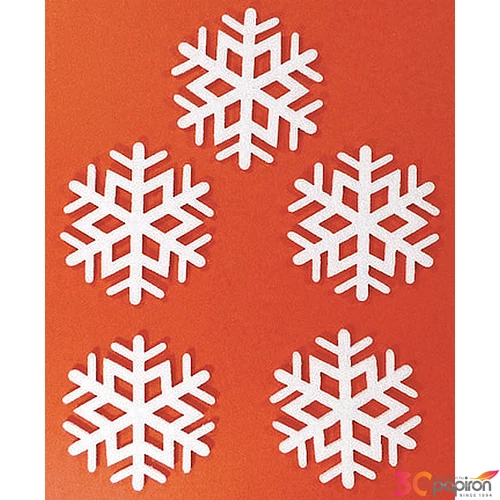 Filcfigura - norvég hópehely kb. 6cm- 5db csomag Karácsony