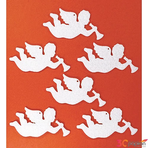 Filcfigura - repülő angyal kb. 6cm- 6db csomag Karácsony