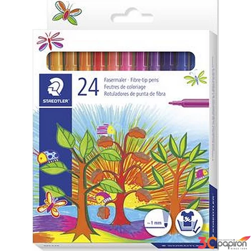 Filckészlet 24 Staedtler 1mm-es 24színű készlet Írószerek STAEDTLER 325 C24