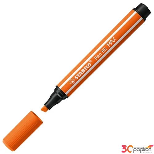 Filctoll 1-5mm Stabilo ns vágott hegy, Pen 68 MAX sötét narancssárga