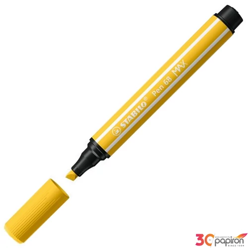 Filctoll 1-5mm Stabilo sárga vágott hegy, Pen 68 MAX, sárga TST76844