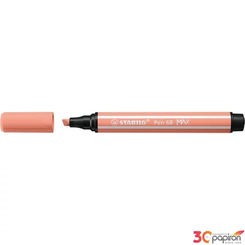 Filctoll 1-5mm Stabilo vágott hegy, Pen 68 MAX, barack TST76826