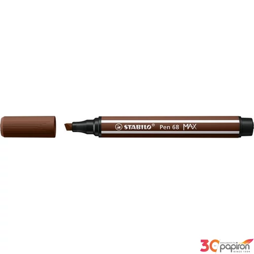 Filctoll 1-5mm Stabilo vágott hegy, Pen 68 MAX, barna TST76845