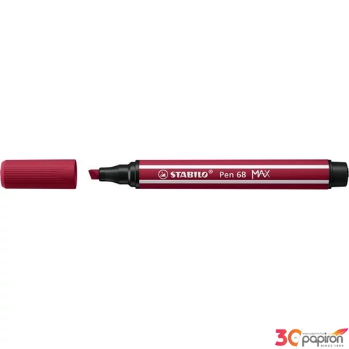 Filctoll 1-5mm Stabilo vágott hegy, Pen 68 MAX, bordó TST76819