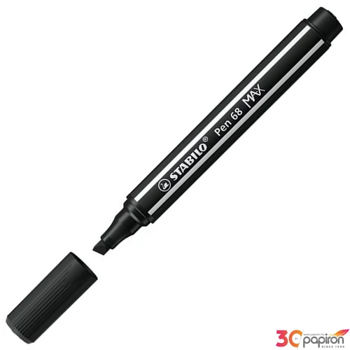 Filctoll 1-5mm Stabilo vágott hegy, Pen 68 MAX, fekete TST76846