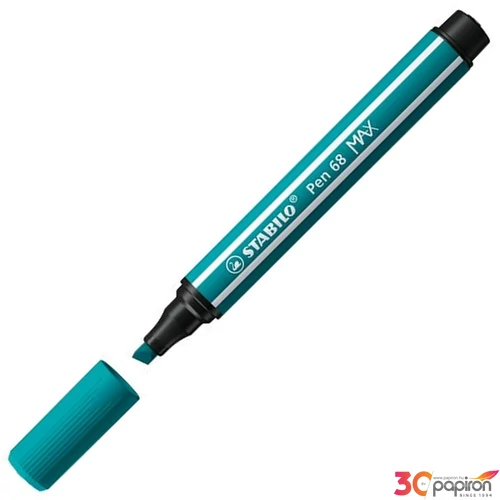 Filctoll 1-5mm Stabilo vágott hegy, Pen 68 MAX, türkizkék TST76851