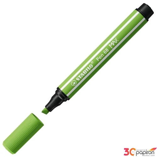 Filctoll 1-5mm Stabilo vágott hegy, Pen 68 MAX, világoszöld TST76833