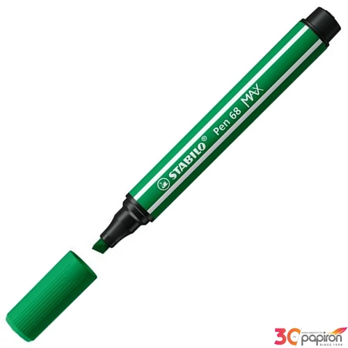 Filctoll 1-5mm Stabilo vágott hegy, Pen 68 MAX, zöld TST76836