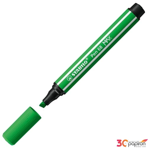 Filctoll 1-5mm Stabilo vágott hegy,Pen 68 MAX, levélzöld TST76843