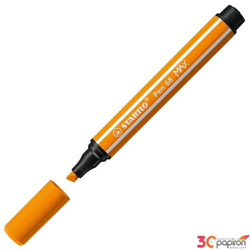 Filctoll 1-5mm Stabilo vágott hegy,Pen 68 MAX, narancssárga TST76854