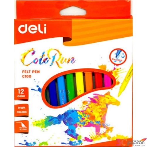 Filctoll 12 Deli ColoRun C100 vízbázisu 12db-os készlet 1.0mm