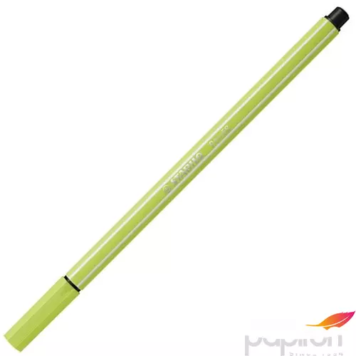 Filctoll 1mm Stabilo Pen 68, limezöld 