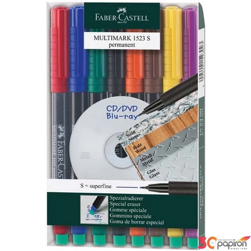 Faber-Castell alkoholos filc 1523 S fóliaíró filc, alkoholos 8db 152309