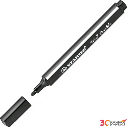 Filctoll fekete Stabilo Trio Scribbi 1,5-2mm-es rugós hegyű Írószerek STABILO 368/946