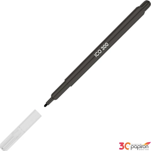 Filctoll ICO 300 fekete 1mm filckészlet marker, filctoll gyerekeknek