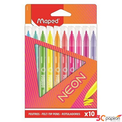 Filctoll készlet 10 MAPED "Neon" 2,8 mm kimosható