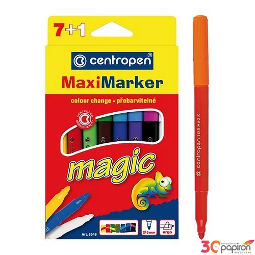 Filctoll készlet Centropen 7+1 Maxi Marker Magic 7+1db színátváltoztatós filccel