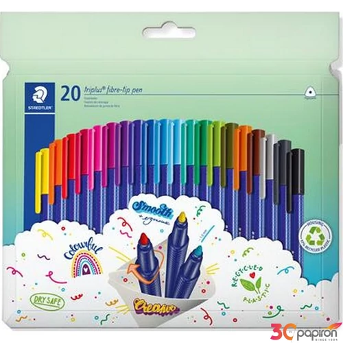 Filctoll készlet Staedtler 1 mm,Triplus 323, 20 különböző szín